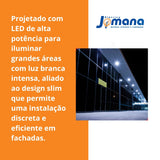 Kit 4 Refletores LED Slim 200W 6500K Branco Frio IP65 Bivolt Avant