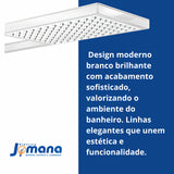 Ducha Acqua Storm Bco Ultra Lorenzetti 220v 7800w Cor Branco Branco Brilhante