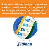 Cabo Flexível 1x2,5mm2 Azul X 100m 750V Antichama SIL
