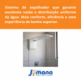 Ducha Acqua Storm Bco Ultra Lorenzetti 220v 7800w Cor Branco Branco Brilhante