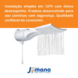 Ducha Loren Shower Ultra Eletrônica 127V 5500W Lorenzetti