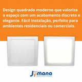 Painel LED Sobrepor 24W 6500K Lux Quadrado Bivolt Branco Taschibra