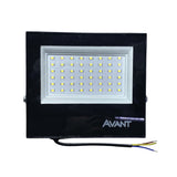 Refletor Led Slim Preto 50W 6500K IP65 Temperatura de cor Branco Frio À Prova D'água AVANT