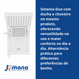 Chuveiro Elétrico De Parede Lorenzetti Acqua Ultra Duo 7,8kw Cor Branco 220v 7.8 Kw