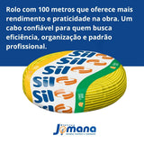 Cabo Flexível 1,5 mm 100m Amarelo Sil