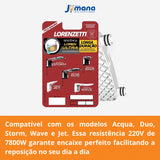 Resistência Loren Ultra para Linha Acqua Ultra 220V 7800W – Lorenzetti (Ref: 3065-B)