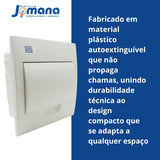 Quadro de Distribuição Embutir 08 Módulos QDW02-8-BE Branco WEG