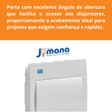 Quadro de Distribuição Embutir 08 Módulos QDW02-8-BE Branco WEG