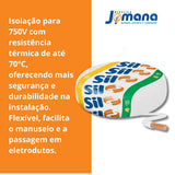 Cabo Flexível 1,5 mm Branco 100 Metros De Comprimento Sil Fios Flexível 750v 70°