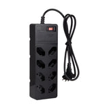 Filtro de Linha Energy 8 Tomadas Proteção DPS Preto 127/220V Clamper