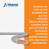 Cabo Flexível 750v 1,5 mm Bobina 100 metros Cinza - Sil