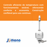 Torneira Elétrica Enerclean Branca Parede 5500W 220V Enerbras
