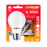 Lâmpada LED Bulbo 9W E27 6500K Bivolt Branco-frio SuperLED Ouro Ourolux