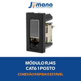 Módulo Tomada Rj45 Cat6 1 Posto Autodecapável Pial Plus+