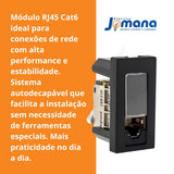 Módulo Tomada Rj45 Cat6 1 Posto Autodecapável Pial Plus+