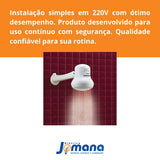 Chuveiro Maxi Ducha 3 Temperaturas Ultra 220/5500w Lorenzetti