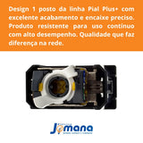 Módulo Tomada Rj45 Cat6 1 Posto Autodecapável Pial Plus+