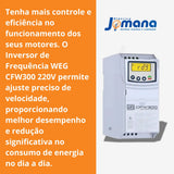 Inversor De Frequência Weg - Cfw300a07p3s2nb20 220v