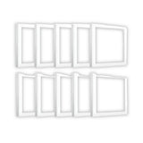Kit 10 Plafon LED 24W 30x30 6500K Bivolt Branco Frio Avant