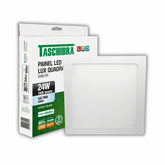 Painel LED Sobrepor 24W 6500K Lux Quadrado Bivolt Branco Taschibra