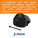 Ducha Eletrônica Enerbras E-Soft 220V 7500W Preta – Controle Eletrônico de Temperatura | Compatível com DR e Aquecimento Solar