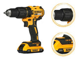 Furadeira Parafusadeira Bateria 20v 2 Baterias  1 Carregador Amarelo 127/220v 60 Hz