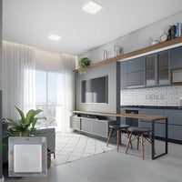Painel LED 24W Quadrado Embutir 4000K Bivolt Branco Neutro Avant