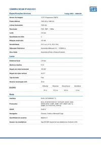 Câmera IP Dome WEG Full HD 2MP 2.8mm Night Color PoE IP-H022-D31
