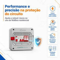 Quadro de Proteção CLAMPER Mobi Box 220V 8kW 40A C/CP Cinza