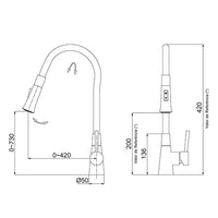 Misturador Monocomando Cozinha 2257 B277 Bica Flexível Lorenzetti