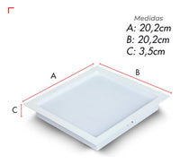 Painel LED Recuado Quadrado Comfort Deluxe 18W 2700K Bivolt Branco Fosco Avant – Cód. 908080375