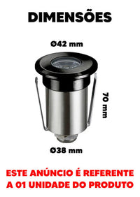Balizador LED Solo Elegance 2W 3000K Bivolt IP67 Preto Fosco Avant – Modelo 337010578
