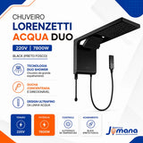 Chuveiro Elétrico Lorenzetti Acqua Duo Ultra Preto 220V 7800W com Ducha e Chuveiro Integrados