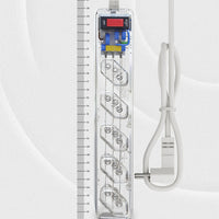 Filtro de Linha 5 Tomadas Proteção DPS Transparente 127/220V Clamper