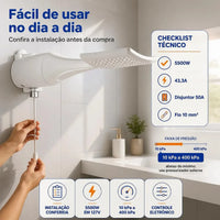 Ducha Loren Shower Ultra Eletrônica 127V 5500W Lorenzetti