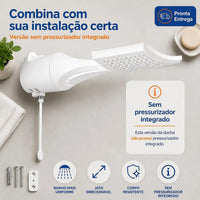 Ducha Loren Shower Ultra Eletrônica 127V 5500W Lorenzetti