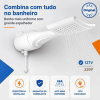 Ducha Loren Shower Ultra Eletrônica 127V 5500W Lorenzetti