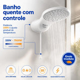 Chuveiro Ducha Eletrônica Moment 7500W 220V 7.5 kW Zagonel