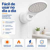 Chuveiro Ducha Eletrônica Moment 7500W 220V 7.5 kW Zagonel