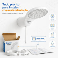 Chuveiro Ducha Eletrônica Moment 7500W 220V 7.5 kW Zagonel
