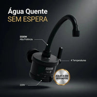 Torneira Elétrica Enerbras 4T Plus 4 Temperaturas Preta PVC 220V 5500W