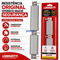 Resistência Lorenzetti Loren Shower Ultra 3065M Cinza 220V 7500W Original
