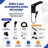 Chuveiro Elétrico Lorenzetti Acqua Duo Ultra Preto 220V 7800W com Ducha e Chuveiro Integrados