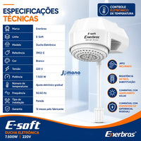 Ducha Eletrônica E-Soft 7500W 220V Branca Enerbras