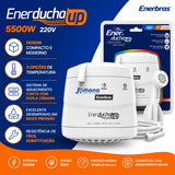 Chuveiro Enerducha Up Branco 3 Temperaturas Potência 5500 W 220V Enerbras