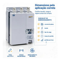 Soft Starter WEG SSW07 SSW070312T5SH2Z 312A 220-575V Trifásica
