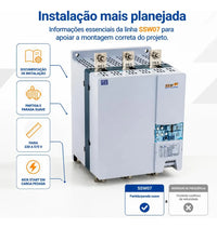 Soft Starter WEG SSW07 SSW070312T5SH2Z 312A 220-575V Trifásica