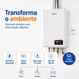 Aquecedor A Gás Lorenzetti 3700de Glp 37 Litros Cor Branco Branco 127/220v Glp