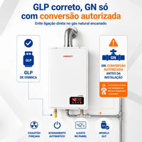 Aquecedor A Gás Lorenzetti 3700de Glp 37 Litros Cor Branco Branco 127/220v Glp
