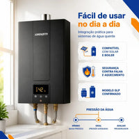 Aquecedor A Gas Lorenzetti 2500de-bk Glp Preto 127/220v Glp